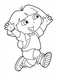 Dora the Explorer coloring page 32 - Free printable