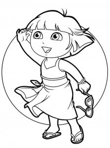 Dora the Explorer coloring page 39 - Free printable