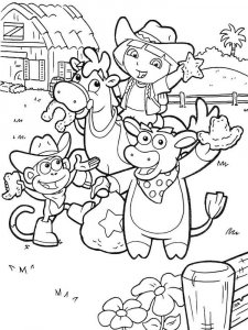 Dora the Explorer coloring page 40 - Free printable