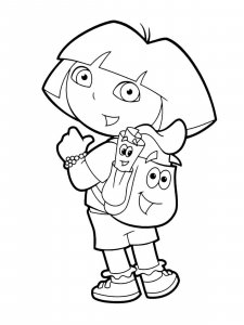 Dora the Explorer coloring page 41 - Free printable