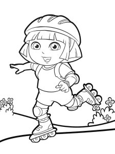 Dora the Explorer coloring page 43 - Free printable