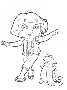 Dora the Explorer coloring page 5 - Free printable