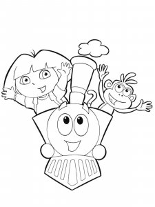 Dora the Explorer coloring page 6 - Free printable