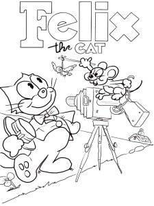 Felix The Cat coloring page 1 - Free printable