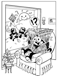 Felix The Cat coloring page 12 - Free printable