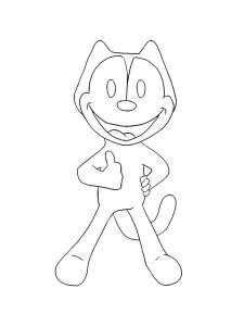 Felix The Cat coloring page 13 - Free printable