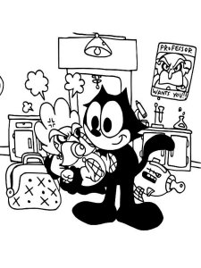 Felix The Cat coloring page 5 - Free printable