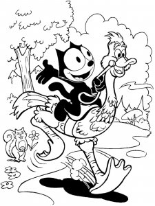 Felix The Cat coloring page 7 - Free printable