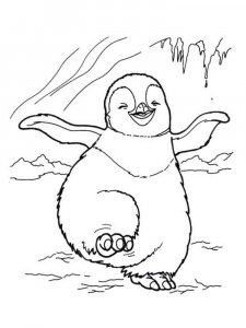 Happy Feet coloring page 1 - Free printable