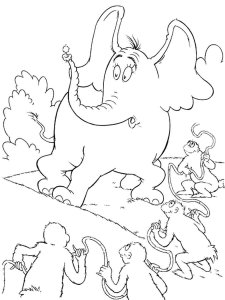 Horton coloring page 5 - Free printable