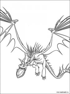 How to Train Your Dragon coloring page 4 - Free printable