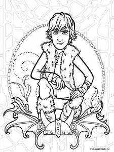 How to Train Your Dragon coloring page 8 - Free printable