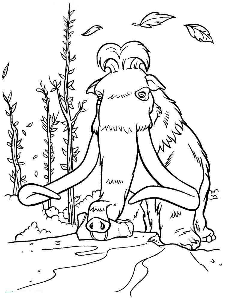ice age animals coloring pages - photo #29