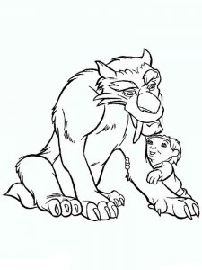 Ice Age coloring page 2 - Free printable