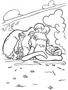 Ice Age coloring page 37 - Free printable