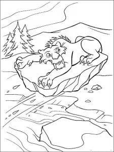 Ice Age coloring page 7 - Free printable