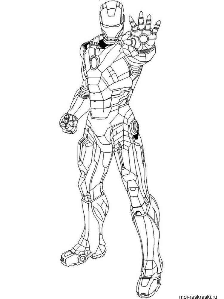 Free printable Iron Man coloring pages.