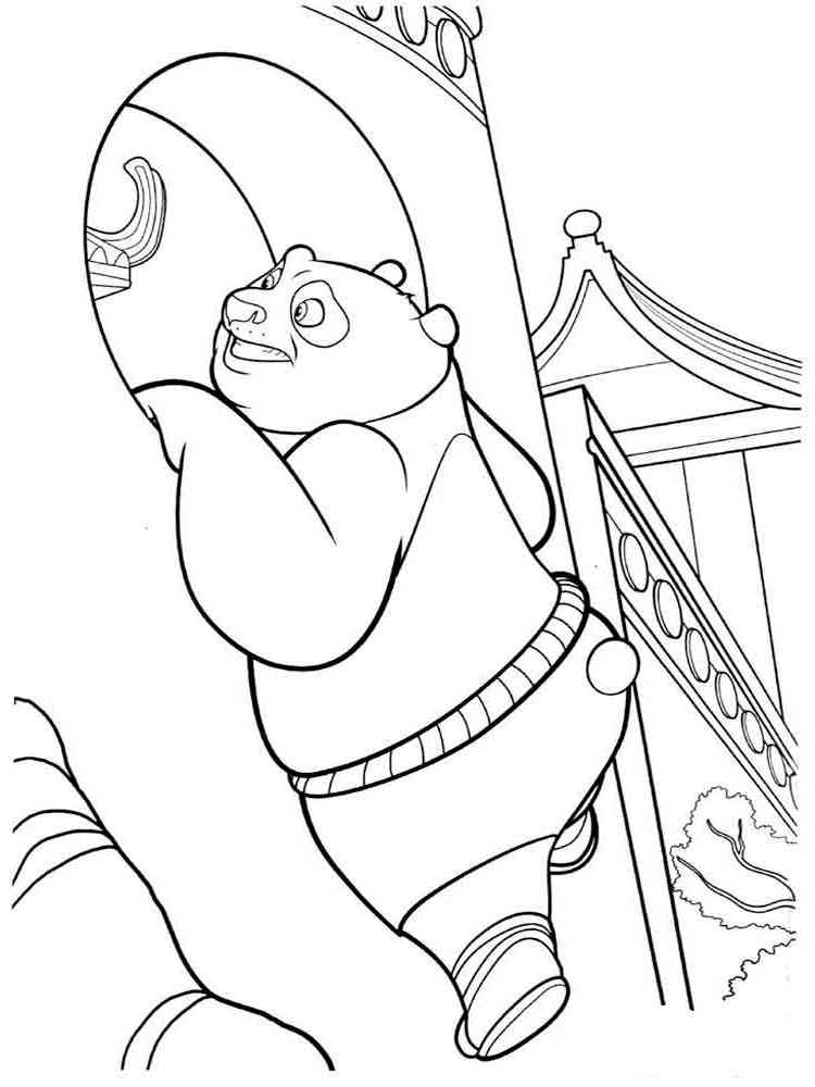 Kung Fu Coloring Pages 28 Images Panda Page Free Printable