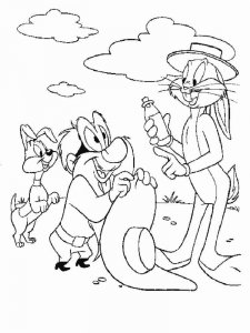 Looney Tunes Characters coloring page 1 - Free printable