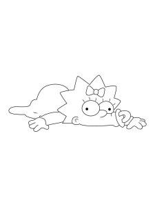 Maggie Simpson coloring page 11 - Free printable