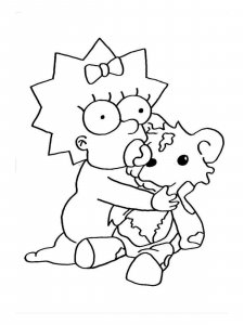 Maggie Simpson coloring page 15 - Free printable