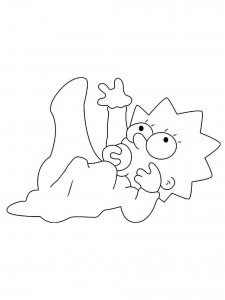 Maggie Simpson coloring page 4 - Free printable