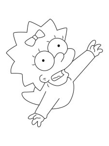 Maggie Simpson coloring page 5 - Free printable