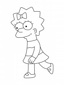 Maggie Simpson coloring page 6 - Free printable