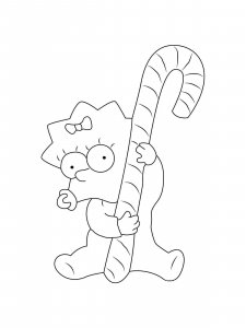 Maggie Simpson coloring page 8 - Free printable