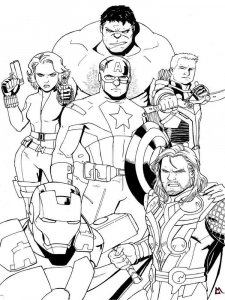 Marvel Superhero coloring page 24 - Free printable