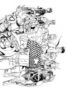 Marvel Superhero coloring page 3 - Free printable