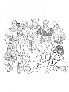 Marvel Superhero coloring page 38 - Free printable