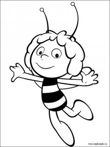 Maya the Bee coloring page 1 - Free printable