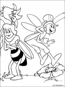 Maya the Bee coloring page 14 - Free printable
