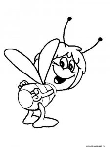 Maya the Bee coloring page 17 - Free printable