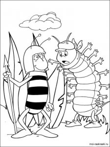 Maya the Bee coloring page 2 - Free printable