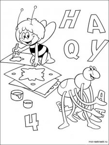 Maya the Bee coloring page 20 - Free printable