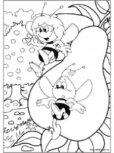 Maya the Bee coloring page 3 - Free printable