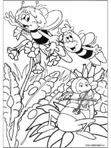 Maya the Bee coloring page 8 - Free printable