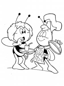 Maya the Bee coloring page 32 - Free printable