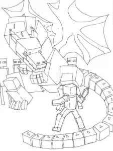 Minecraft Coloring Page 13 - Free to print