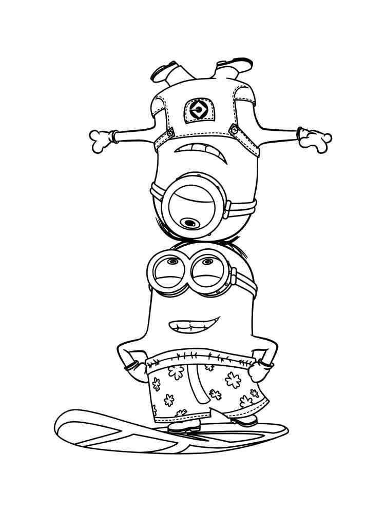 Minions Coloring Pages Free Printable