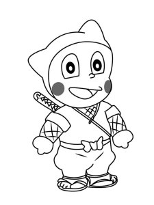 Ninja Hattori coloring page 8 - Free printable