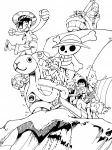 One Piece coloring page 14 - Free printable