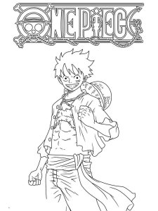 One Piece coloring page 2 - Free printable