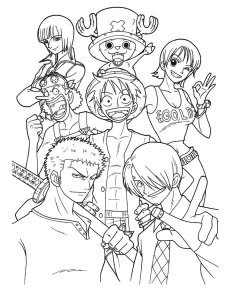 One Piece coloring page 42 - Free printable