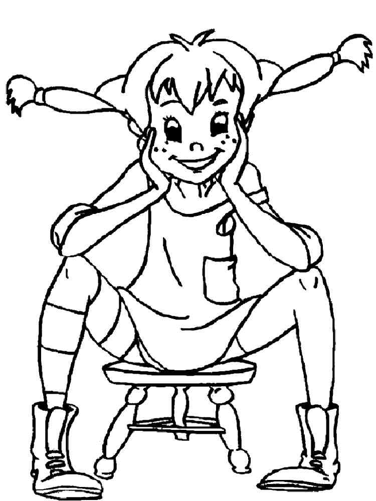 Pippi Longstocking coloring pages 6