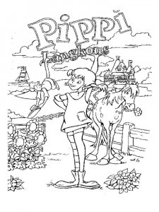 Pippi Longstocking coloring page 7 - Free printable