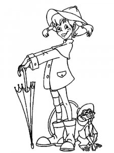 Pippi Longstocking coloring page 8 - Free printable