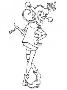 Pippi Longstocking coloring page 9 - Free printable